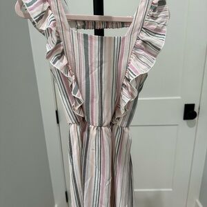 Striped Ruffle Dress
